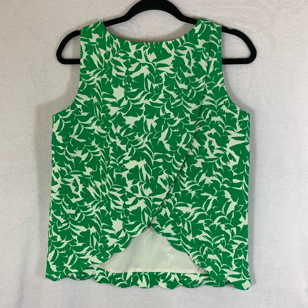 J Crew Scalloped-Hem Top Back NWT XS